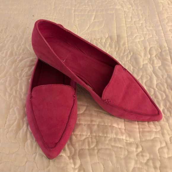 gap leather pointed loafers